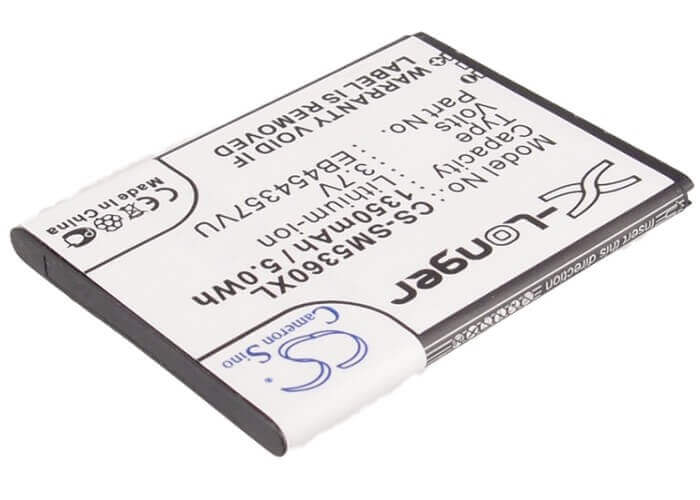 3.7V, Li-ion, 1350mAh, SmartPhone battery fits Samsung, Eb454357va, Galaxy Chat, Galaxy M Pro 2, 5Wh Mobile, SmartPhone Cameron Sino Technology Limited (Smartphone)