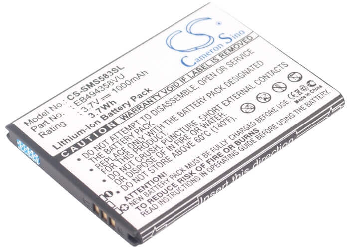 3,7V, Li-ion, 1000mAh, batterie de smartphone compatible Samsung, Eb494358vu, Cooper, Fit, 3,7Wh Mobile, Smartphone Cameron Sino Technology Limited (Smartphone)