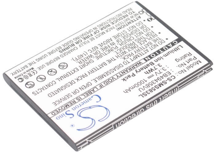 3,7V, Li-ion, 1000mAh, batterie de smartphone compatible Samsung, Eb494358vu, Cooper, Fit, 3,7Wh Mobile, Smartphone Cameron Sino Technology Limited (Smartphone)