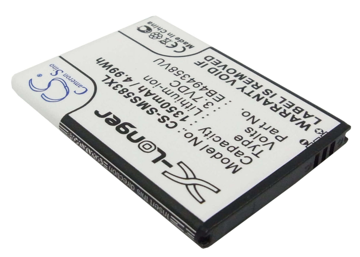 3.7V, Li-ion, 1350mAh, SmartPhone battery fits Samsung, Eb494358vu, Ace, Cooper, 5Wh Mobile, SmartPhone Cameron Sino Technology Limited (Smartphone)