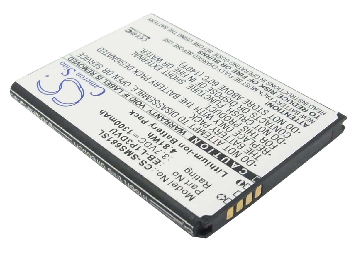 3,7V, Li-ion, 1300mAh, Batterie de smartphone compatible avec Samsung, Eb-l1p3dvu, Galaxy Ace Duos, Galaxy Fame, 4,81Wh Mobile, Smartphone Cameron Sino Technology Limited (Smartphone)