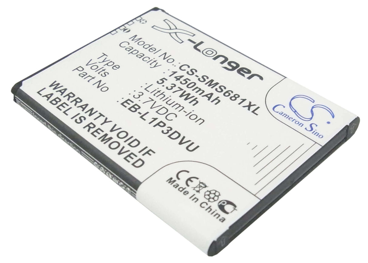 3,7V, Li-ion, 1450mAh, batterie pour smartphone compatible avec Samsung, Eb-l1p3dvu, Galaxy Ace Duos, Galaxy Fame, 5,37Wh Mobile, Smartphone Cameron Sino Technology Limited (Suspendu)