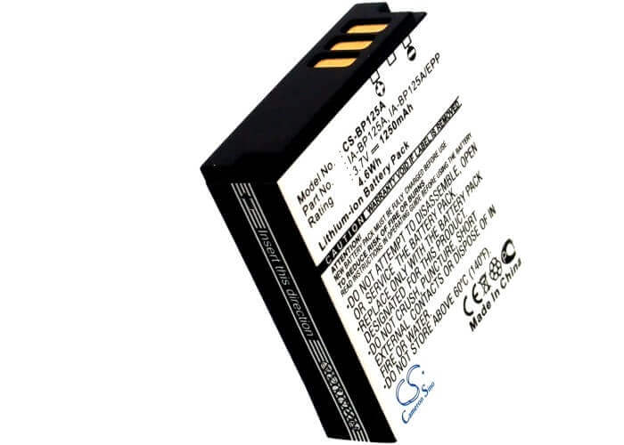 3.7V, Li-ion, 1250mAh, Camera battery fits Samsung, Ad43-00197a, Hmx-m10, Hmx-m20, 4.625Wh Camera Cameron Sino Technology Limited (Camera)