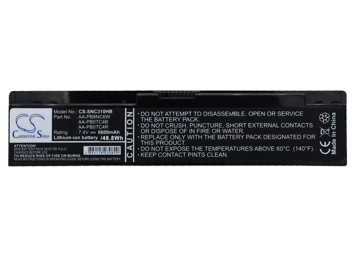 Battery For Samsung Np-n310, Np-n310-ka03, Np-n310-ka04 7.4v, 6600mah - 48.84wh Notebook, Laptop Cameron Sino Technology Limited