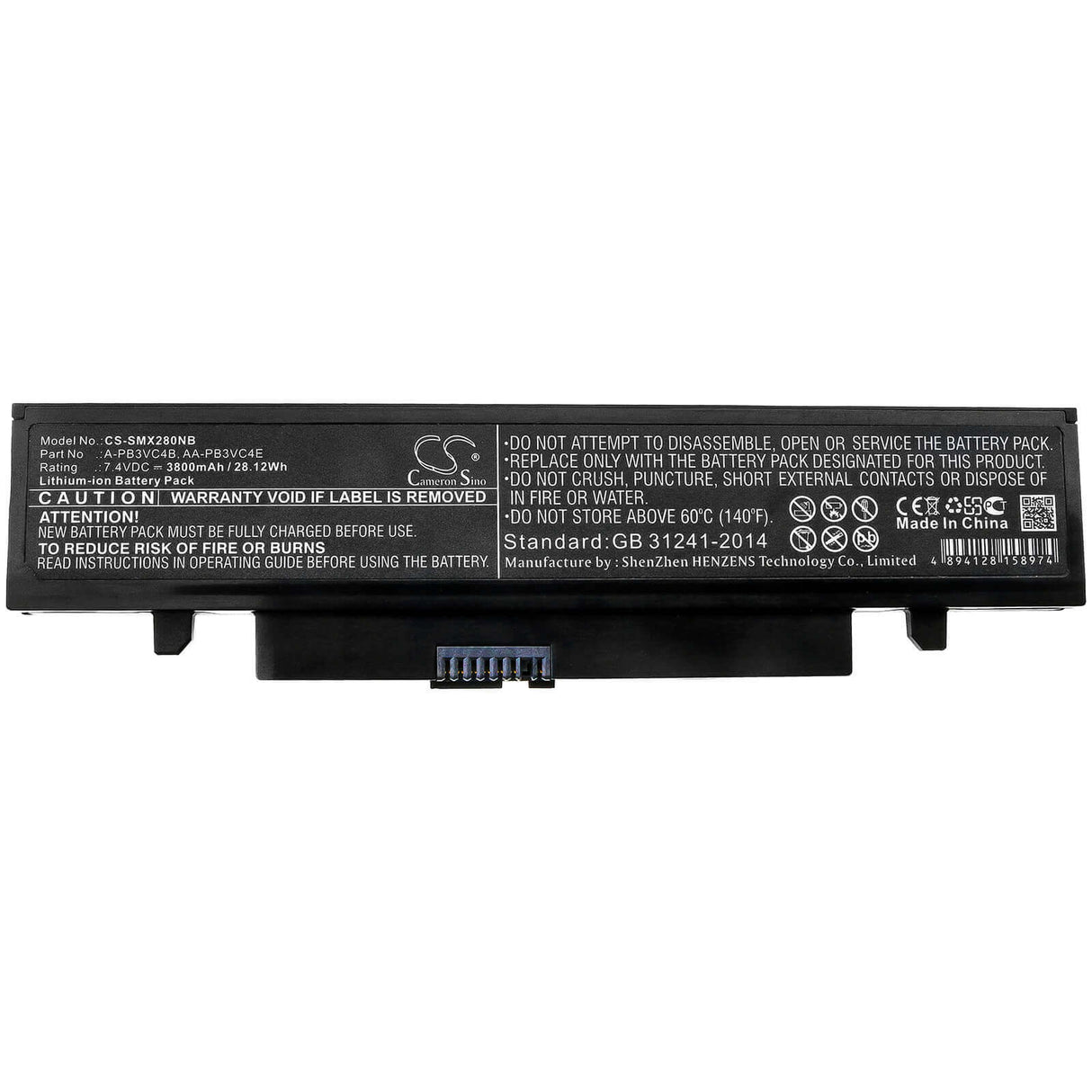 Battery For Samsung, Np-x280, Nt-x125, Nt-x130 7.4v, 3800mah - 28.12wh Notebook, Laptop Cameron Sino Technology Limited