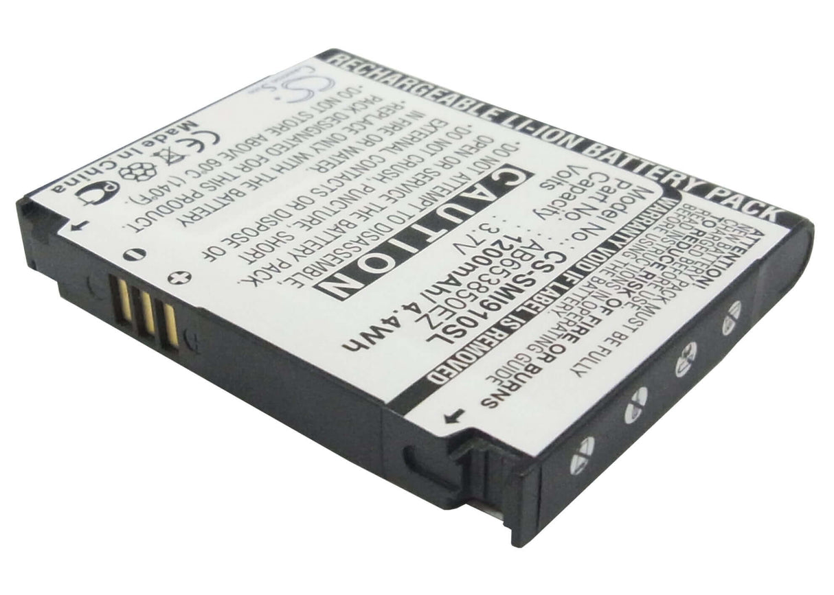 3.7V, Li-ion, 1200mAh, Batterie de smartphone compatible avec Verizon, Samsung, Ab653850eb, Gt-i7500, Gt-i7500h, 4.44Wh Mobile, Smartphone Cameron Sino Technology Limited (Smartphone)