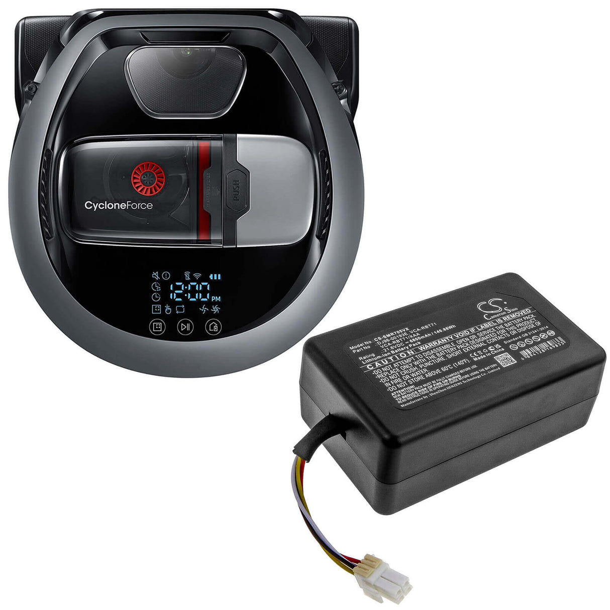 21.6V, Li-ion, 6800mAh, Vacuum battery fits Samsung, Powerbot R7040, R1am7010uw / Aa, Vr1am7010u5 / Aa, 146.88Wh Vacuum Cameron Sino Technology Limited (Dangerous Goods)