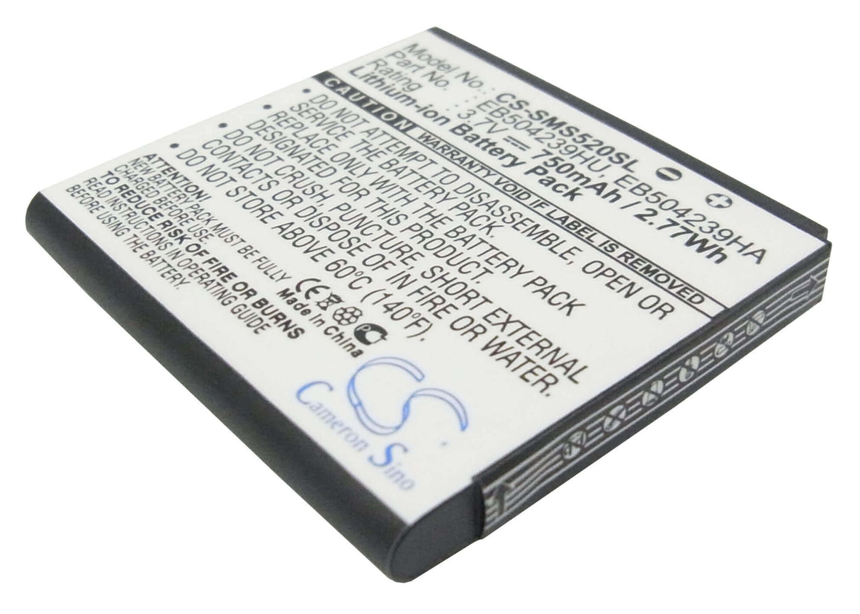 3,7V, Li-ion, 750mAh, batterie pour smartphone compatible avec Samsung, Eb504239ha, Gt-s5200, Gt-s5200c, 2,78Wh Mobile, Smartphone Cameron Sino Technology Limited (Smartphone)