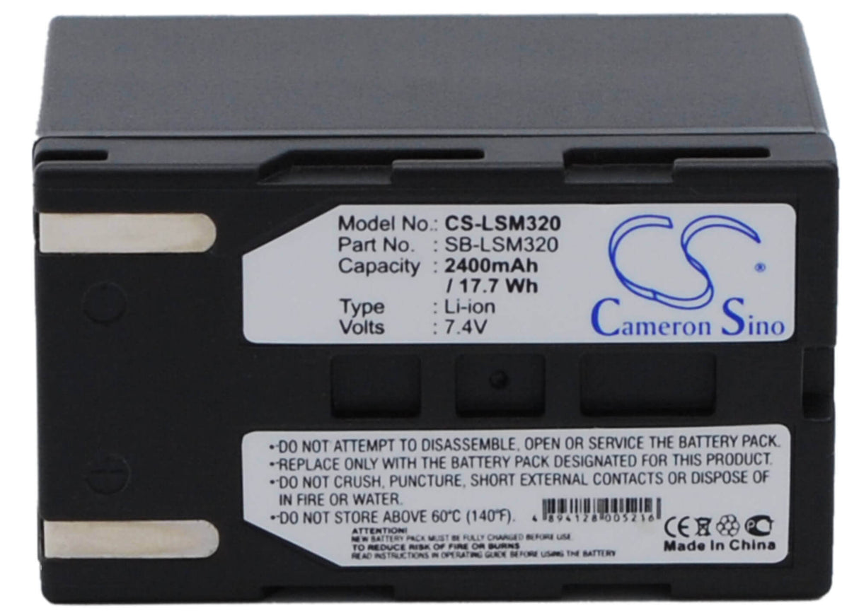 7.4V, Li-ion, 2400mAh, Camera battery fits Samsung, Sb-lsm320, Sc-d263, Sc-d351, 17.76Wh Camera Cameron Sino Technology Limited (Camera)