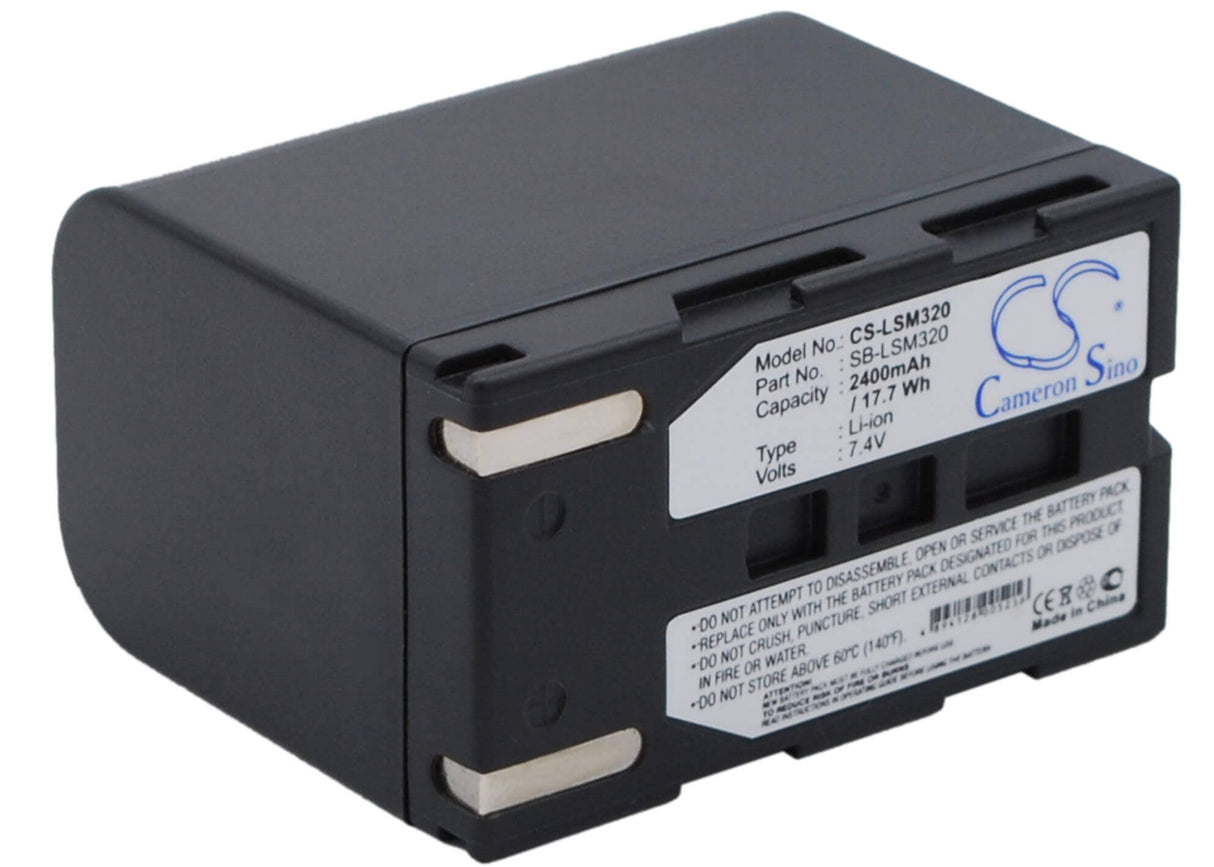 7.4V, Li-ion, 2400mAh, Camera battery fits Samsung, Sb-lsm320, Sc-d263, Sc-d351, 17.76Wh Camera Cameron Sino Technology Limited (Camera)