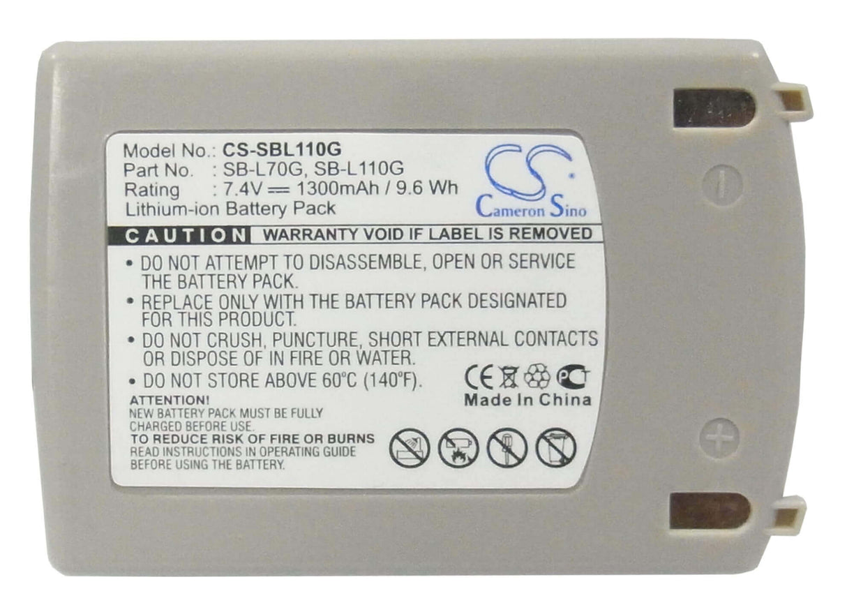 Battery For Samsung Sc-d5000, Vm-c5000, Vp-d5000, Vp-d5000i 7.4v, 1300mah - 9.62wh Camera Cameron Sino Technology Limited (Suspended)