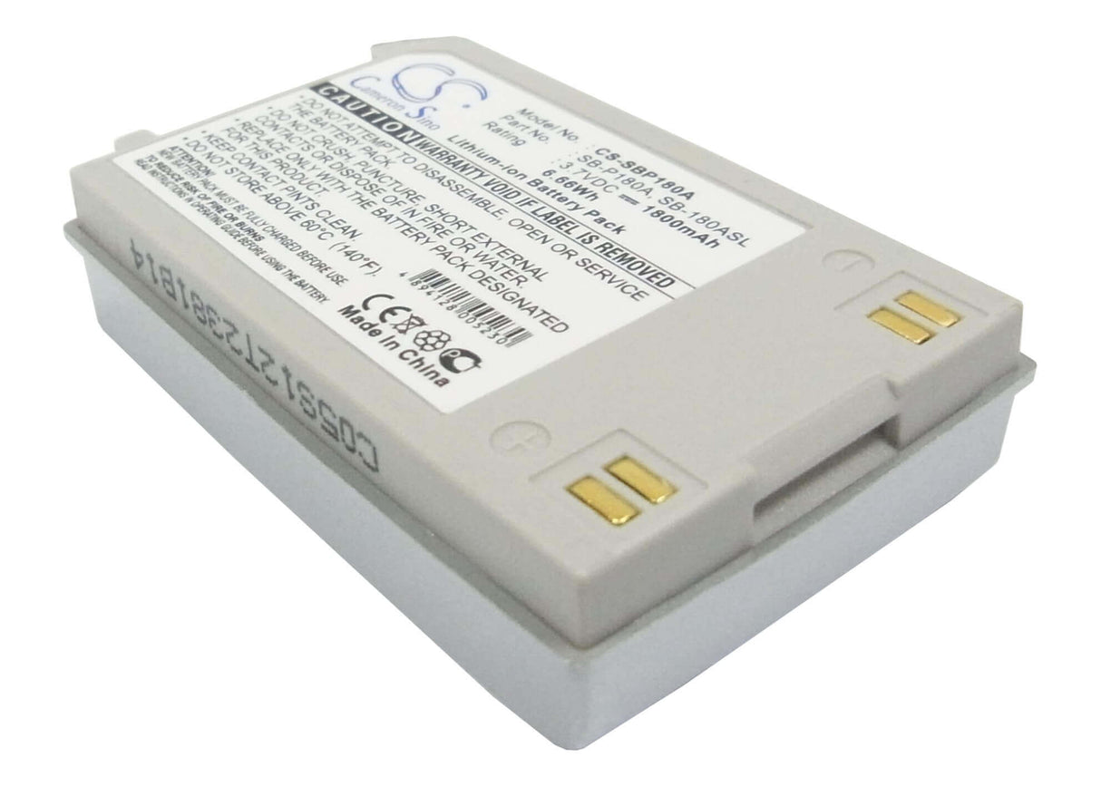 3.7V, Li-ion, 1800mAh, Camera battery fits Samsung, Sb-180asl, Sc-mm10, Sc-mm10bl, 6.66Wh Camera Cameron Sino Technology Limited (Camera)