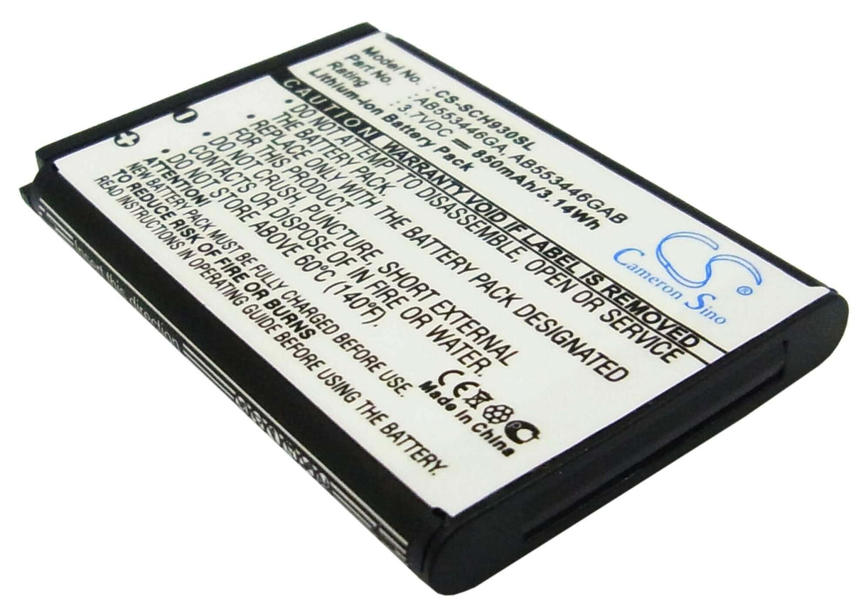 3.7V, Li-ion, 850mAh, SmartPhone battery fits Samsung, Ab553446ga, Sch-a645, Sch-a870, 3.15Wh Mobile, SmartPhone Cameron Sino Technology Limited (Smartphone)