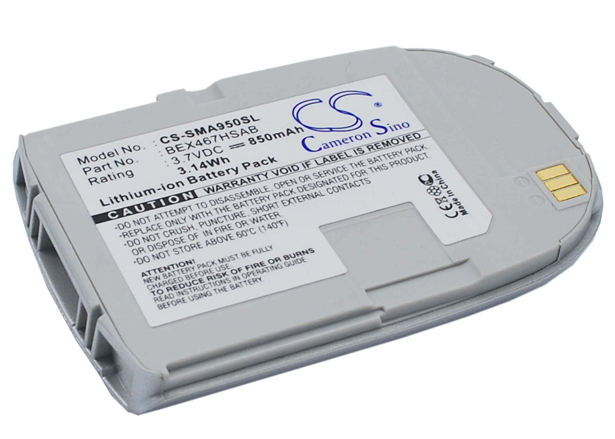 3.7V, Li-ion, 850mAh, SmartPhone battery fits Samsung, Bex467hsab, Sch-a950, 3.15Wh Mobile, SmartPhone Cameron Sino Technology Limited (Suspended)