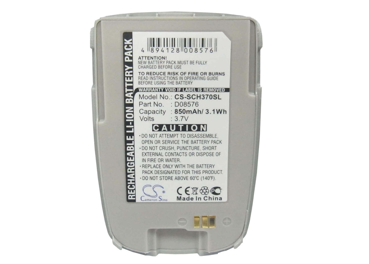 3.7V, Li-ion, 850mAh, SmartPhone battery fits Samsung, Sch-e370, 3.15Wh Mobile, SmartPhone Cameron Sino Technology Limited (Suspended)