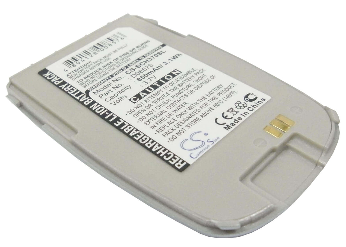 3.7V, Li-ion, 850mAh, SmartPhone battery fits Samsung, Sch-e370, 3.15Wh Mobile, SmartPhone Cameron Sino Technology Limited (Suspended)