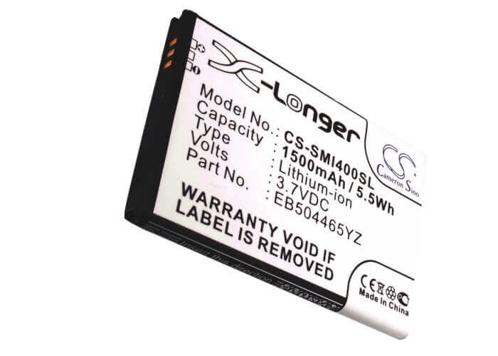 3.7V, Li-ion, 1500mAh, SmartPhone battery fits Uscellular, Samsung, Verizon, Eb504465iz, 4g Lte Mobile Hotspot, Droid Charge I510, 5.55Wh Mobile, SmartPhone Cameron Sino Technology Limited (Smartphone)