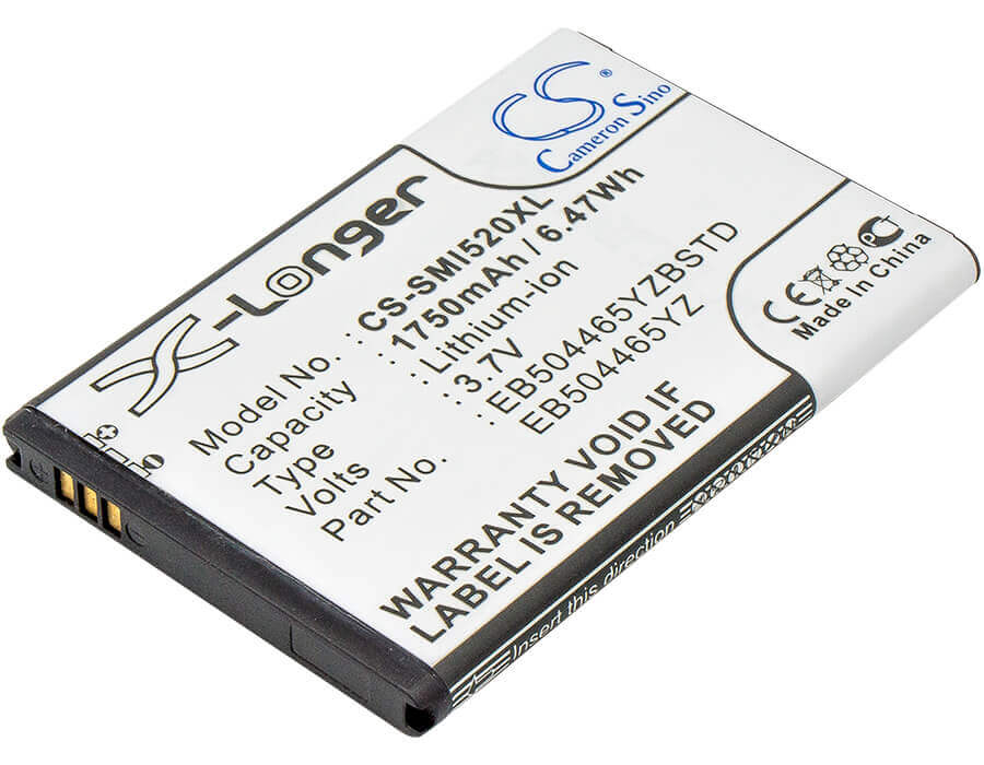 3,7V, Li-ion, 1750mAh, batterie de smartphone compatible avec Uscellular, Verizon, Samsung, Eb504465iz, 4g Lte Mobile Hotspot, Droid Charge I510, 6.48Wh Mobile, SmartPhone Cameron Sino Technology Limited (Smartphone)