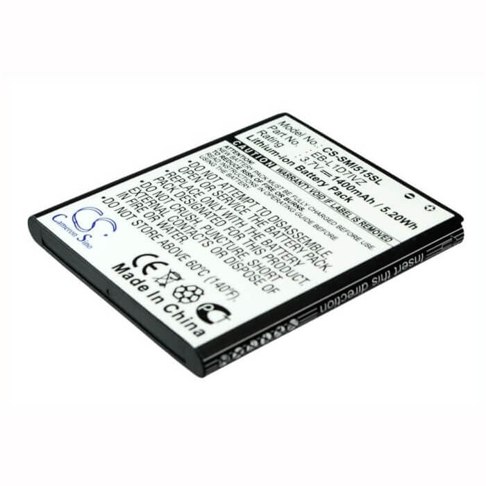 3,7V, Li-ion, 1400mAh, batterie de smartphone compatible avec Verizon, Samsung, (V2), Eb-l1d7ivz, Sch-i515, 5,18Wh Mobile, Smartphone Cameron Sino Technology Limited (Smartphone)