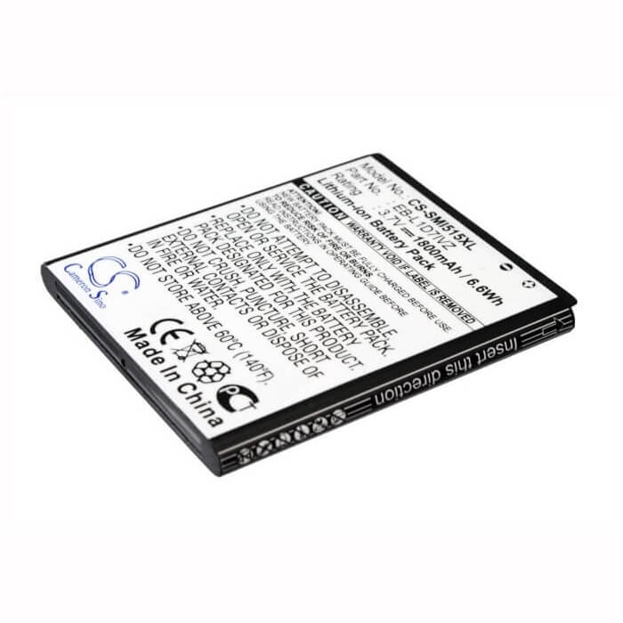 3,7V, Li-ion, 1800mAh, batterie de smartphone compatible Verizon, Samsung, (V2), Eb-l1d7ivz, Sch-i515, 6,66Wh Mobile, Smartphone Cameron Sino Technology Limited (Smartphone)