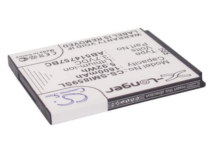 3.7V, Li-ion, 1600mAh, SmartPhone battery fits Samsung, Ab514757bc, Sch-i859, Sgh-i728a, 5.92Wh Mobile, SmartPhone Cameron Sino Technology Limited (Suspended)