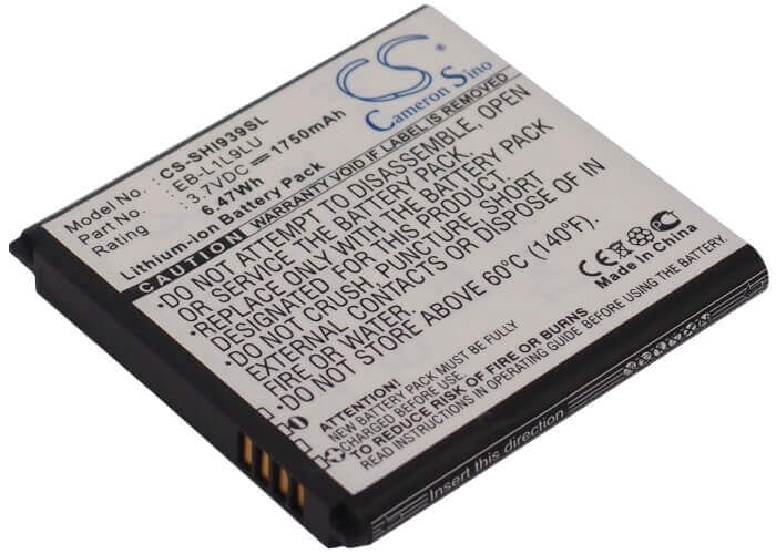 3,7V, Li-ion, 1750mAh, batterie pour smartphone compatible avec Samsung, Eb-l1l9lu, Galaxy S3 Duos, Sch-i939d, 6,48Wh Mobile, Smartphone Cameron Sino Technology Limited (Smartphone)