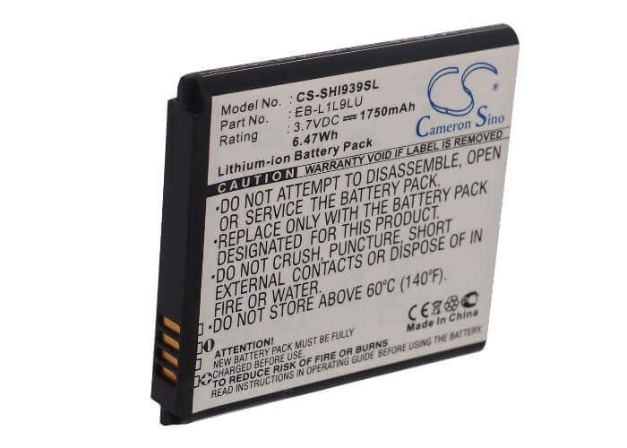 3,7V, Li-ion, 1750mAh, batterie pour smartphone compatible avec Samsung, Eb-l1l9lu, Galaxy S3 Duos, Sch-i939d, 6,48Wh Mobile, Smartphone Cameron Sino Technology Limited (Smartphone)