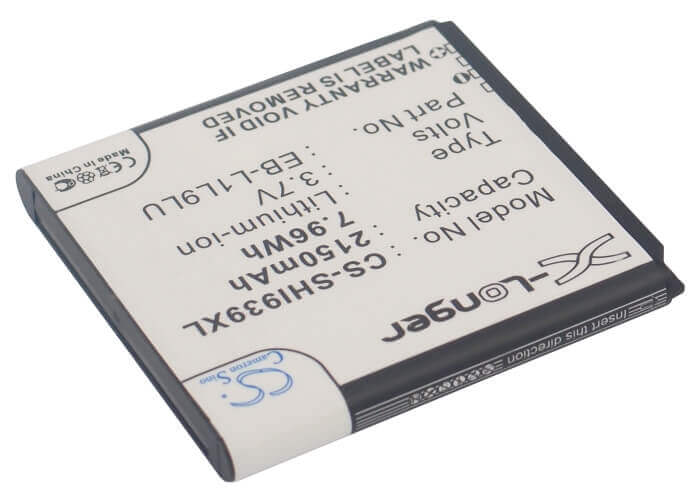 3.7V, Li-ion, 2150mAh, SmartPhone battery fits Samsung, Eb-l1l9lu, Galaxy S3 Duos, Sch-i939d, 7.96Wh Mobile, SmartPhone Cameron Sino Technology Limited (Smartphone)