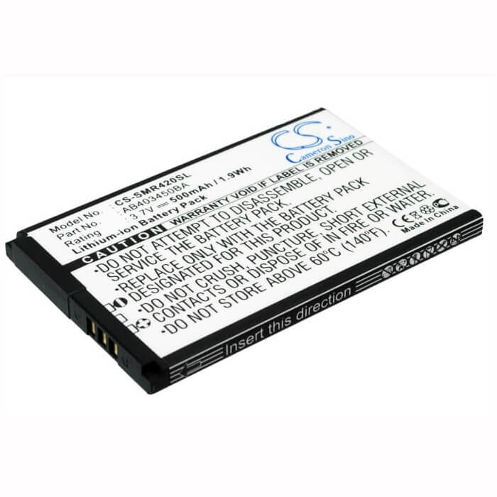 3.7V, Li-ion, 500mAh, SmartPhone battery fits Samsung, Ab403450ba, Beat T539, Gravity T459, 1.85Wh Mobile, SmartPhone Cameron Sino Technology Limited (Suspended)