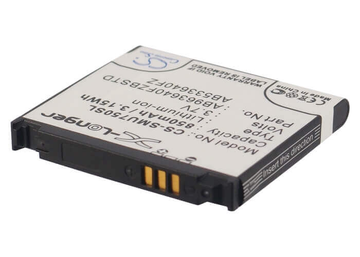 Battery For Samsung Sch-u750, Alias 2 U750, Zeal 3.7v, 850mah - 3.15wh Batteries for Electronics Cameron Sino Technology Limited (Suspended)