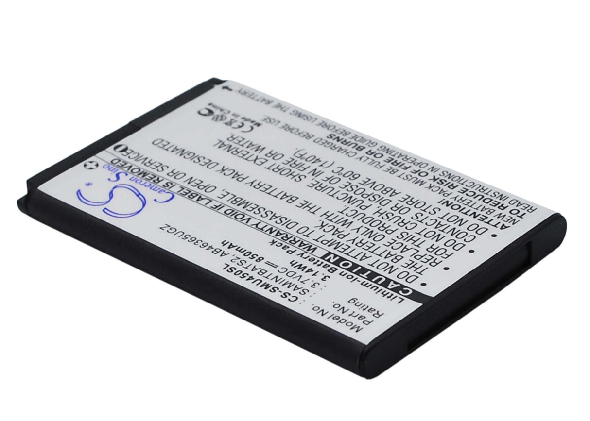 3.7V, Li-ion, 850mAh, SmartPhone battery fits Samsung, Verizon, Ab463651gz, Doubletake, Glyde 2, 3.15Wh Mobile, SmartPhone Cameron Sino Technology Limited (Smartphone)
