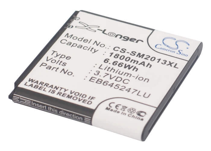 3.7V, Li-ion, 1800mAh, SmartPhone battery fits Samsung, Eb645247ll, Gt-b9388, Sch-w2013, 6.66Wh Mobile, SmartPhone Cameron Sino Technology Limited (Smartphone)