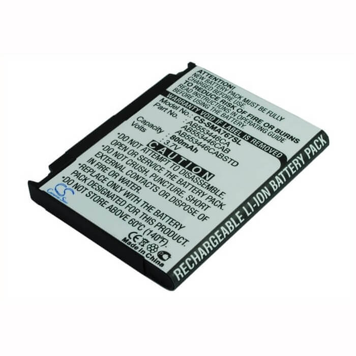 3,7V, Li-ion, 800mAh, batterie de smartphone compatible Samsung, Ab553446ca, Sgh-a767, Sgh-a767 Propel, 2,96Wh Mobile, Smartphone Cameron Sino Technology Limited (Smartphone)