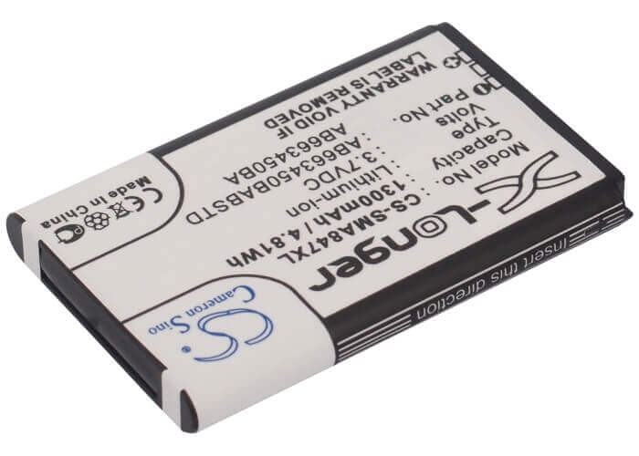 3.7V, Li-ion, 1300mAh, SmartPhone battery fits Samsung, Ab663450ba, Rugby Ii, Rugby Ii A847, 4.81Wh Mobile, SmartPhone Cameron Sino Technology Limited (Suspended)