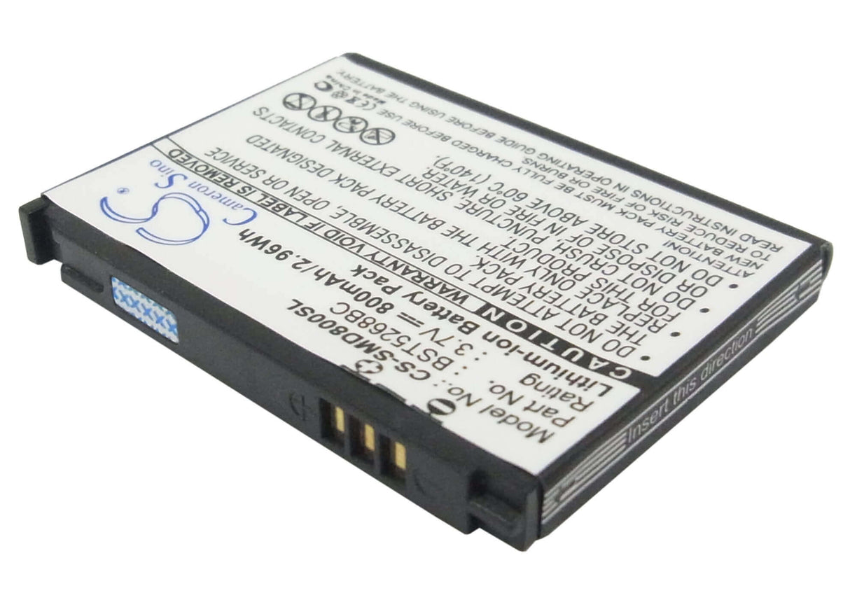 3.7V, Li-ion, 800mAh, SmartPhone battery fits Samsung, Bst5268bc, Sgh-d808, 2.96Wh Mobile, SmartPhone Cameron Sino Technology Limited (Smartphone)