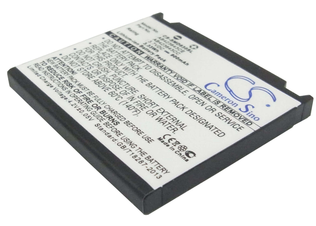 Battery For Samsung Sgh-d830, Sgh-d838, Sgh-x820 3.7v, 900mah - 3.33wh Batteries for Electronics Cameron Sino Technology Limited (Suspended)