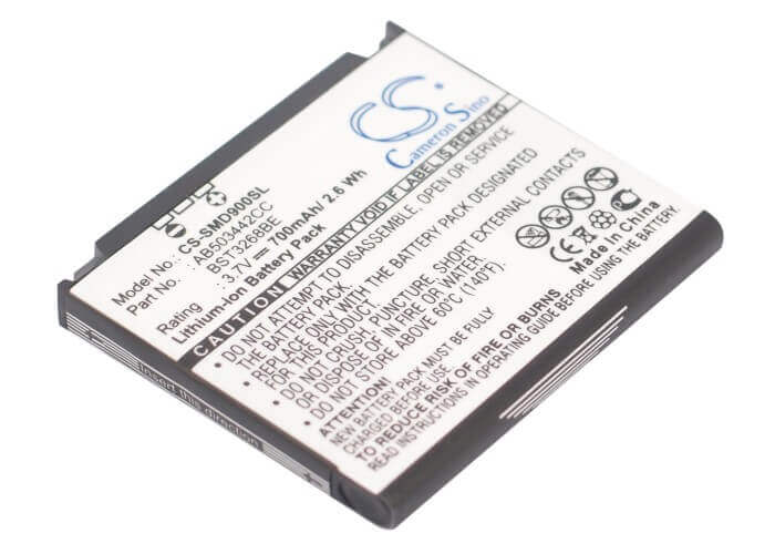 Batterie pour Samsung Sgh-d908, Sgh-d900, Sgh-d900i 3.7v, 700mah - 2.59wh Mobile, SmartPhone Cameron Sino Technology Limited (Suspendu)