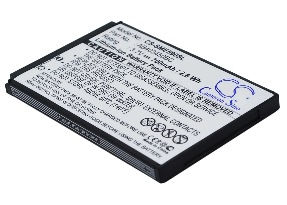 3.7V, Li-ion, 700mAh, SmartPhone battery fits Samsung, Ab403450ba, Gt-e2510, Gt-e2550, 2.59Wh Mobile, SmartPhone Cameron Sino Technology Limited (Suspended)