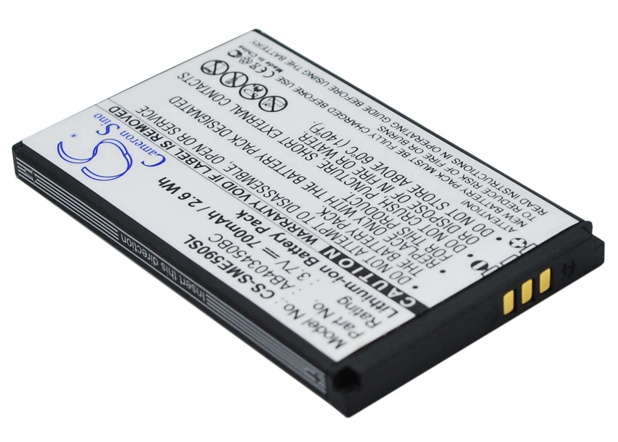 3.7V, Li-ion, 700mAh, SmartPhone battery fits Samsung, Ab403450ba, Gt-e2510, Gt-e2550, 2.59Wh Mobile, SmartPhone Cameron Sino Technology Limited (Suspended)
