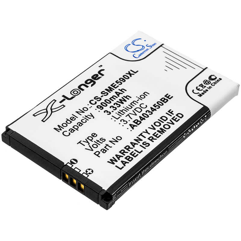 Battery For Samsung Sgh-e590, Sgh-e598, Sgh-e790 3.7v, 900mah - 3.33wh Batteries for Electronics Cameron Sino Technology Limited (Suspended)