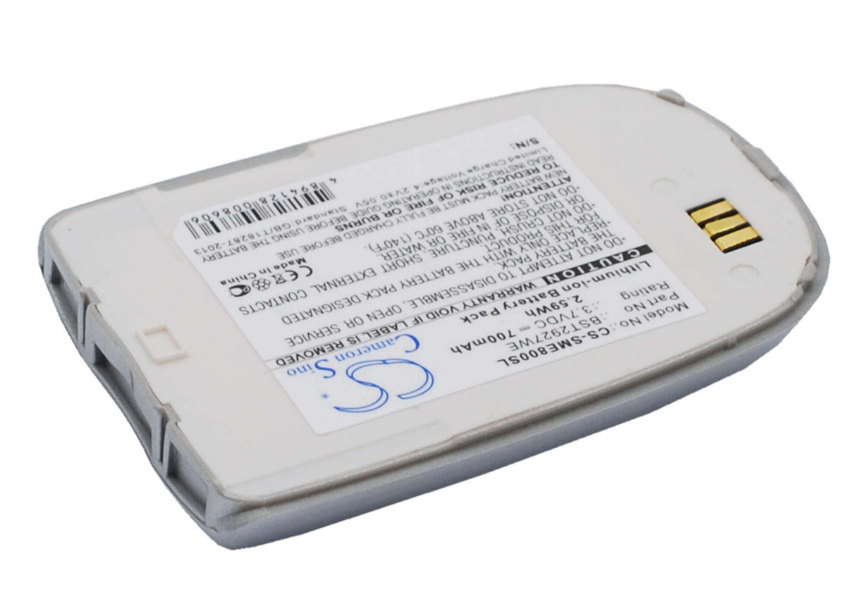 3.7V, Li-ion, 700mAh, SmartPhone battery fits Samsung, Bst2927se, Sgh-e800, Sgh-e808, 2.59Wh Mobile, SmartPhone Cameron Sino Technology Limited (Suspended)