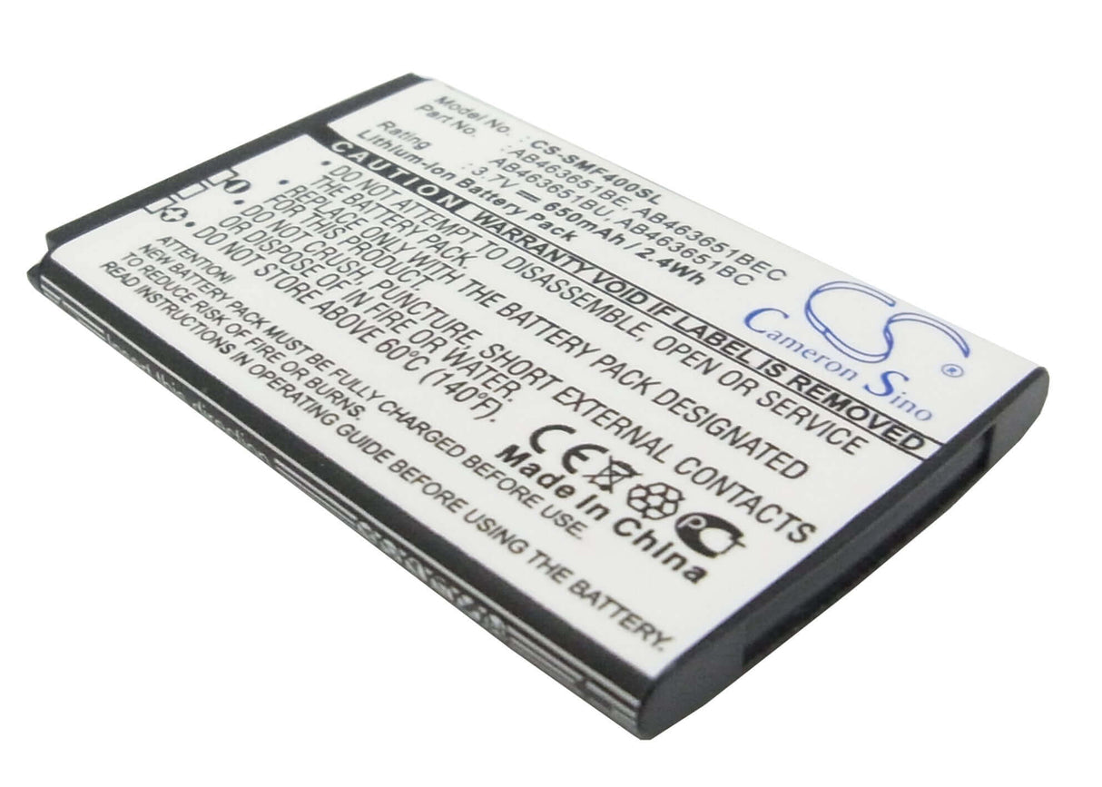 3,7V, Li-ion, 650mAh, batterie de smartphone compatible Samsung, Ab463651bc, Blade, Chart, 2.41Wh Mobile, SmartPhone Cameron Sino Technology Limited (Smartphone)