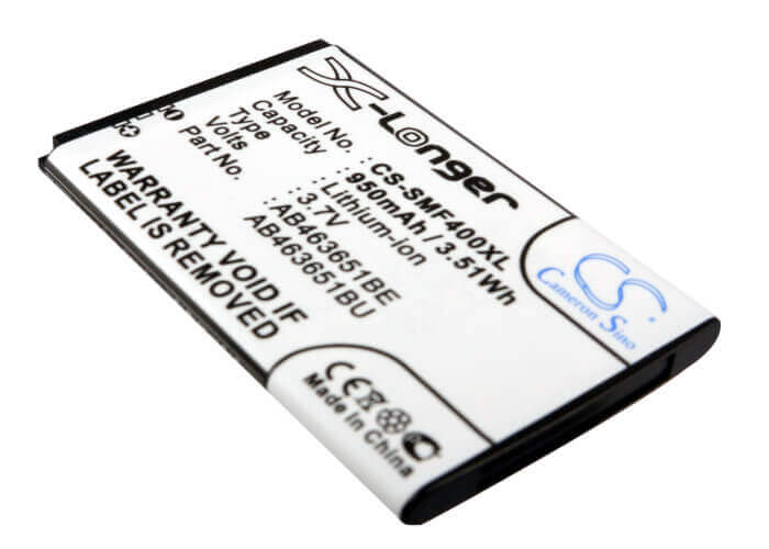 3,7V, Li-ion, 950mAh, Batterie de smartphone compatible Samsung, Ab463651bc, Blade, Chat 322, 3,52Wh Mobile, Smartphone Cameron Sino Technology Limited (Smartphone)