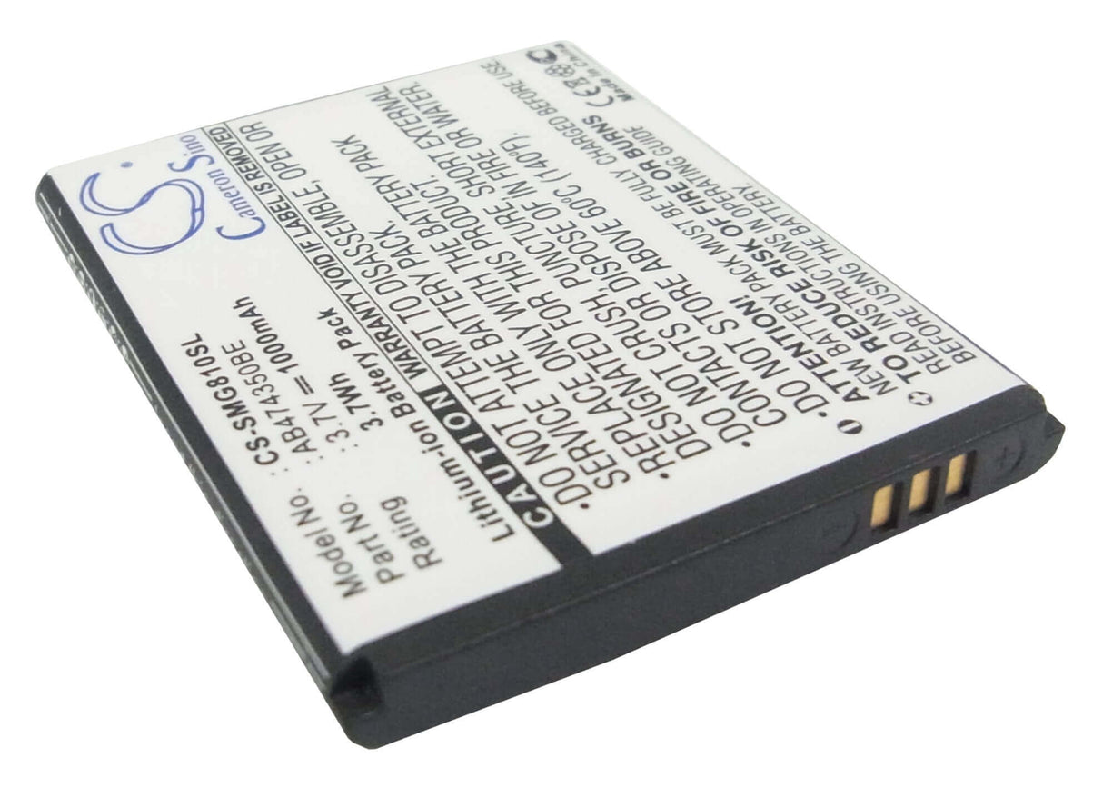3,7V, Li-ion, 1000mAh, batterie de smartphone compatible avec Samsung, Ab474350ba, B5722 Duos, Bt-b7732, 3,7Wh Mobile, Smartphone Cameron Sino Technology Limited (Smartphone)