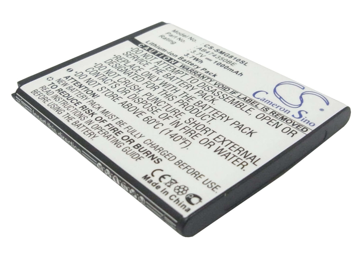 3,7V, Li-ion, 1000mAh, batterie de smartphone compatible avec Samsung, Ab474350ba, B5722 Duos, Bt-b7732, 3,7Wh Mobile, Smartphone Cameron Sino Technology Limited (Smartphone)