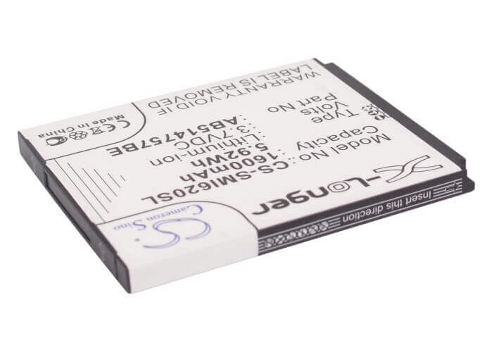 3,7V, Li-ion, 1600mAh, Batterie pour smartphone compatible avec Samsung, Ab414757be, Sgh-i620, Sgh-i640, 5,92Wh Mobile, Smartphone Cameron Sino Technology Limited (Smartphone)