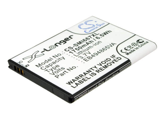 3,7V, Li-ion, 1750mAh, batterie de smartphone compatible avec Samsung, Eb494865va, Focus 2, Sgh-i667, 6,48Wh Mobile, SmartPhone Cameron Sino Technology Limited (Smartphone)