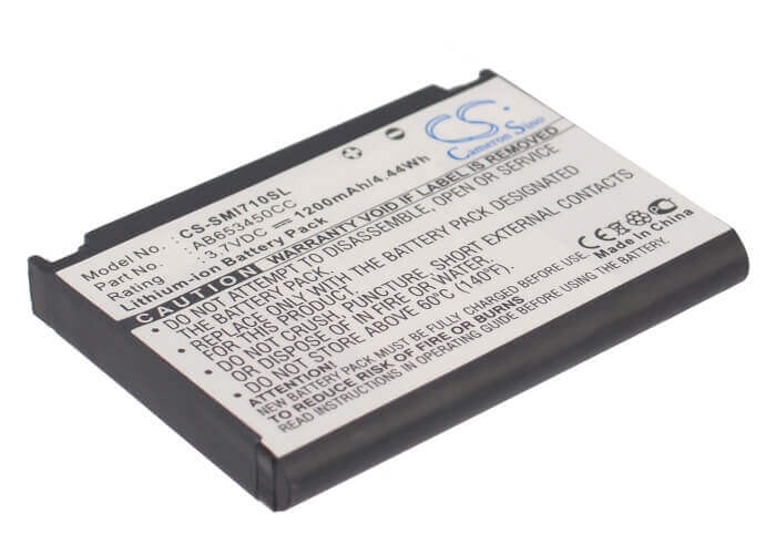 3,7V, Li-ion, 1200mAh, batterie de smartphone compatible avec Samsung, Ab653450cc, Sgh-i710, Sgh-i718, 4,44Wh Mobile, Smartphone Cameron Sino Technology Limited (Smartphone)