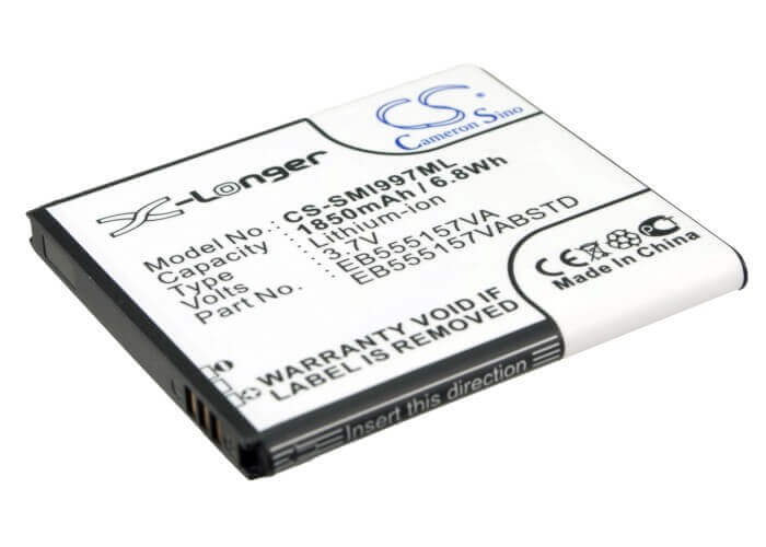 3.7V, Li-ion, 1850mAh, SmartPhone battery fits At&t, Samsung, Eb555157va, Sgh-i997, 6.85Wh Mobile, SmartPhone Cameron Sino Technology Limited (Smartphone)