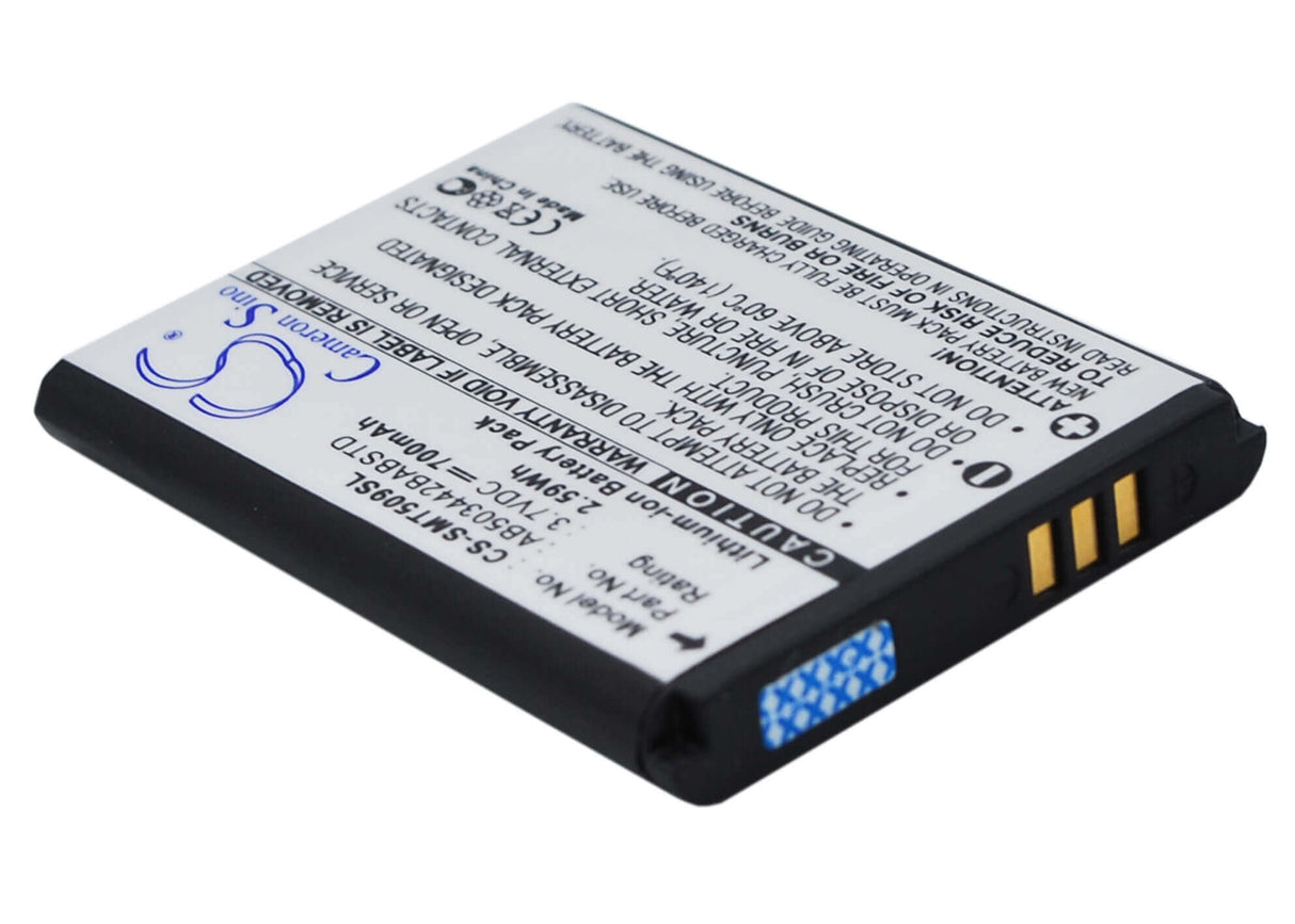 3.7V, Li-ion, 700mAh, SmartPhone battery fits Samsung, Ab503442ba, Sgh-t509, Sgh-t509s, 2.59Wh Mobile, SmartPhone Cameron Sino Technology Limited (Suspended)